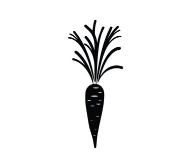 Ayrıntılı Yeşil Üst Tasarımlı Siyah ve Beyaz Havuç Resimleri