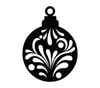 Siyah ve Beyaz Süslü Zarif Şablonlar