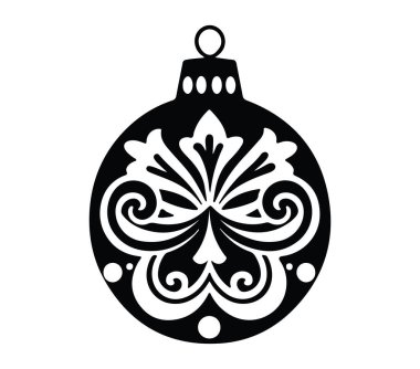 Çiçek Motifli Zarif Siyah ve Beyaz Süs Tasarımı