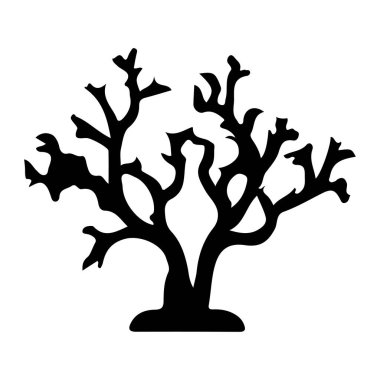 Benzersiz bir mercan resif yapısının silüeti