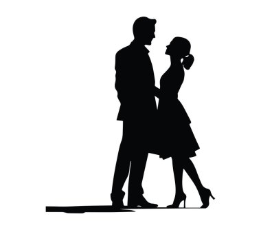 Dans Eden Romantik Gece Sinema Sanatının Zarif Silueti