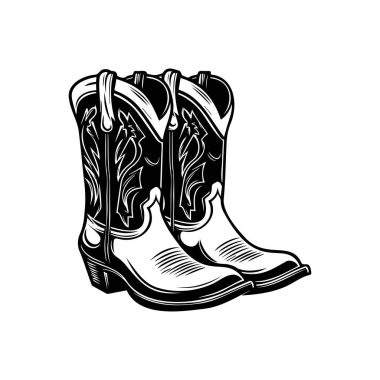 Batı Kıyafet Sevenler için Karmaşık Tasarımlı Havalı Kovboy Çizmeleri