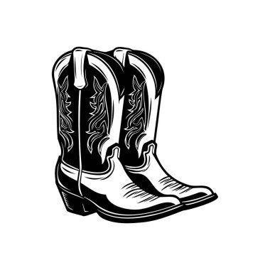 Batı Moda Aşıkları İçin Karmaşık Tasarımlı Havalı Kovboy Çizmeleri