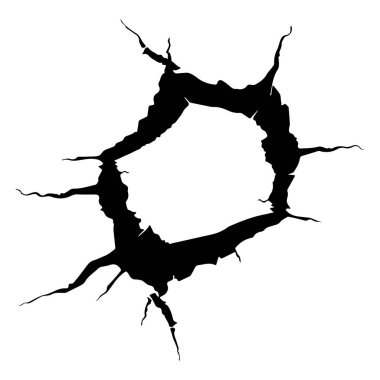 Çatlak Duvar Deliği Tasarımı Sanatsal ve Yaratıcı Arkaplan