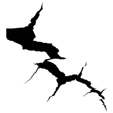 Kırık ve Parçalanmış Çizgilerin Soyut Tasarımı