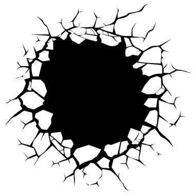 Design Elements için Çatlak Kenarlı Kara Delik