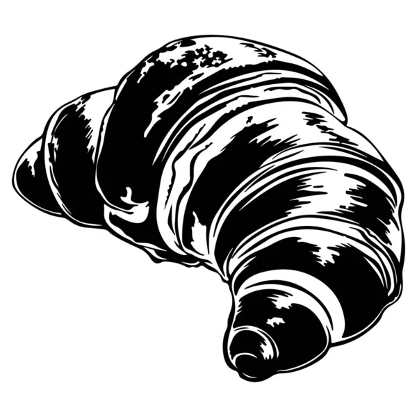 Siyah ve Beyaz Biçimli Lezzetli Kruvasan 'ın Detaylı Resimleri