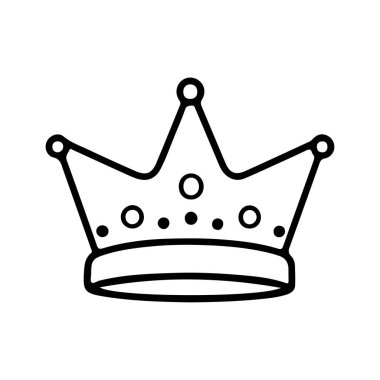 Yaratıcı Tasarımlar İçin Kraliyet Taç Simgesinin Basit Tasarımı