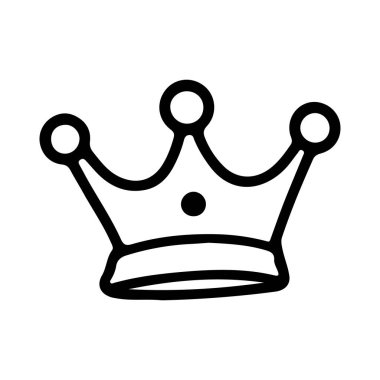 Tasarım ve Dekorasyon Amaçlı Taç Simgesinin Basit Tasarımı