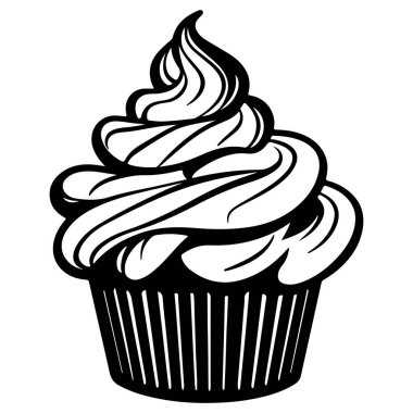 Lezzetli kıvrımlı kremalı kek. Tatlı Sevenler ve Tatlı Tatlılar için mükemmel.