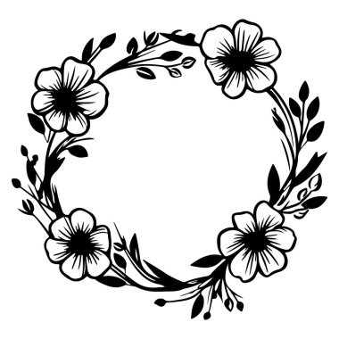 Zarif Çiçek Tasarımı ve Yaratıcı Projeler ve Dekorasyon İçin Yeşillik