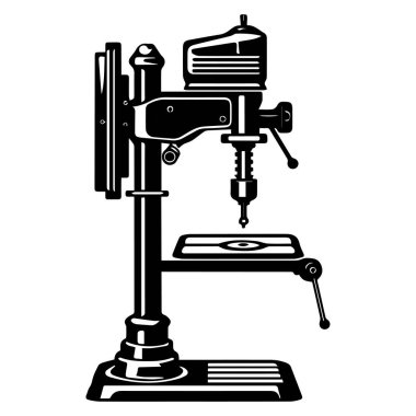 Endüstriyel veya DIY Proje Resimleri İçin Mükemmel Detaylı Tasarım ile Klasik Elle Sondaj Baskısı