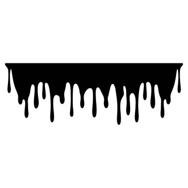 Siyah damlayan boya grafikleri arka planlar, tasarımlar veya yaratıcı projeler için uygun pürüzsüz bir akış ile