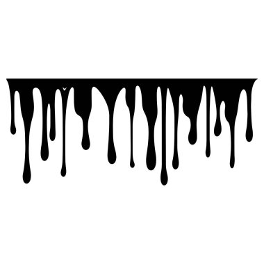 Modern Yaratıcı Projeler İçin Sanatsal Tasarımda Siyah Boya veya Sıvı Damlayan