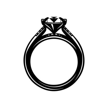 Karmaşık bando tasarımlı zarif elmas yüzük, düğün veya nişan kutlamaları için mükemmel, zamansız güzellik sergileniyor.