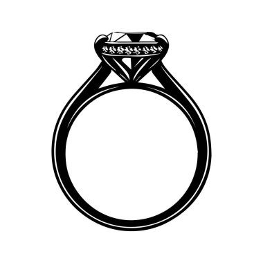 Zarif ve Klasik Nişan Yüzüğü Tasarımı Sonsuz Ayarlı Parlak Elmas