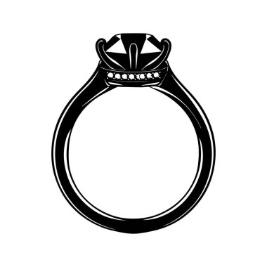 Şık Solitaire Nişan Yüzüğü Tasarımı Işıltılı Merkez Taşı ve Grup Detayları