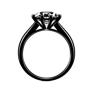 Klasik Tasarımda Karmaşık Ayarlı Zarif Elmas Nişan Yüzüğü