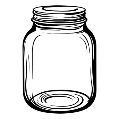 Boş Cam Kavanoz Yiyecek Depolama ve Korumak İçin Bardak, Tasarım Projeleri veya Ev Dekoru