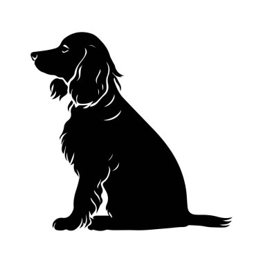 Sadık Köpeğin Zarif Silueti Karşısında Zarifçe Oturan Profil Görünümü