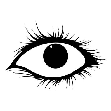 Göz Bantlı Bir Gözün Detaylı Çizimi ve Sanatsal Amaçlar İçin Taslak