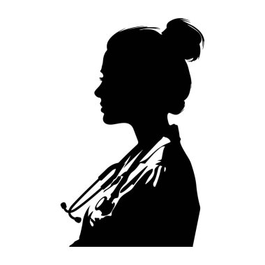 Basit Tasarımla Çekilmiş Zarif Saç Tarzı Olan Bir Kadının Zarif Silueti