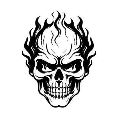 Keskin Sanatlar ve Dövme İlham İçin Yoğun Kurukafa Tasarımı ve Kalın İfadeleri