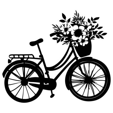 Yaratıcı Projeler ve Sanatsal İfadeler İçin Çiçek Sepeti Tasarımı İdeal Klasik Bisiklet
