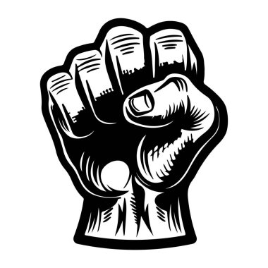 Çeşitli Sosyal Hareket ve Nedenlerde Güçlü Yükseltilmiş Yumruk Birlik, Kuvvet, Direniş ve Desteği Sembolize Ediyor