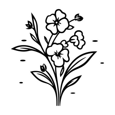 Zarif Yapraklar ve Yaratıcı Projeler İçin Çiçek Tasarımı