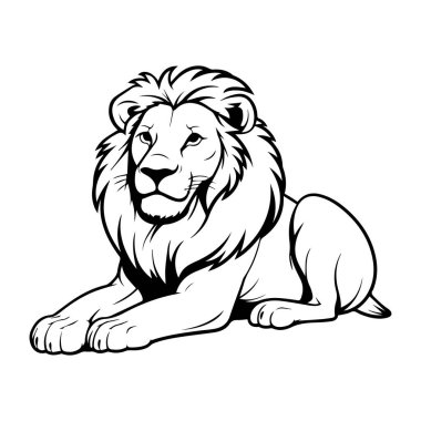 Görkemli Yüzü ve Sakin İfadesi Olan Gevşek Aslan 'ın Detaylı Resimleri