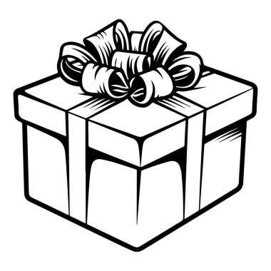 Dekoratif Bir Hediye Kutusunun Özel Kutlamalar ve Kutlamalar için Fiyonklu Detaylı ResmiName