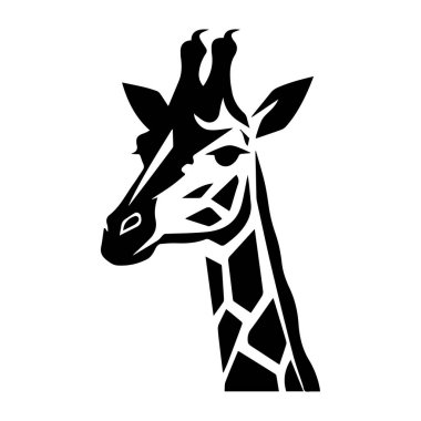 Geometrik Tasarım Sanatsal ve Yaratıcı Amaçlar dalında Soyut Tek Renkli Zürafa Yöneticisi