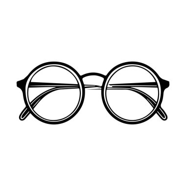 Zarif Yuvarlak Gözlükler Moda, Sanat ve Modern Estetik İlham İçin Tasarım