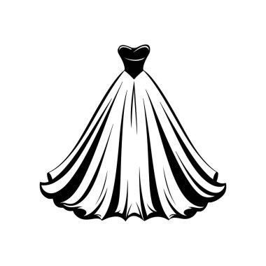 Dramatik Etek ve Eşsiz Siluet içeren Resmi Olaylar İçin Şık ve Dalgalı Elbise Tasarımı