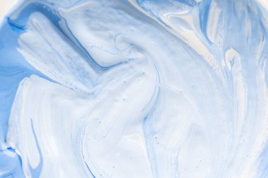 Arka plan renkli karışımı sanat boya, mavi ve beyaz