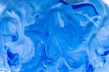 Arka plan renkli karışımı sanat boya, mavi ve beyaz