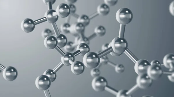 Molecule structure, scientific medical background 3D rendering