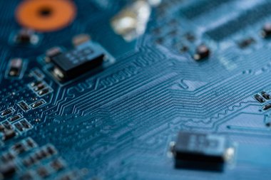 Devre tablosu bilgisayarı, elektronik donanım dokusu arka planı