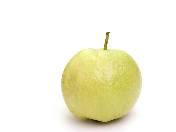Ovoce Čerstvé Guava Izolovaných Bílém Pozadí Volného Místa Pro Text — Stock fotografie
