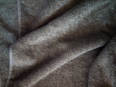 (Top view image) Grey Towel Fabric Texture Background. clipart