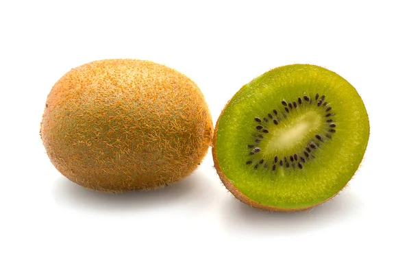 Fruto Kiwi Aislado Sobre Fondo Blanco Fruta Sana — Foto de Stock