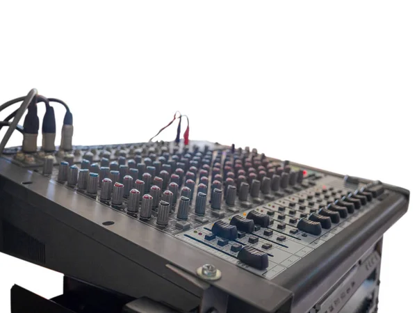Amplificador Sonido Mezclador Música Con Botones Con Espacio Libre Para —  Fotos de Stock
