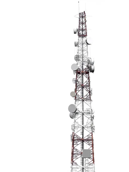 Technológia Tetején Távközlési Gsm Távközlési Árboc Televízió Antennák Fejlesztési Kommunikációs — Stock Fotó