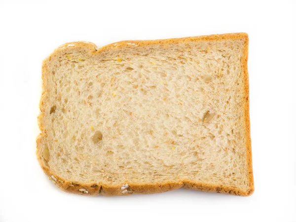 Pão Fresco Isolado Sobre Fundo Branco Alimentos Saudáveis — Fotografia de Stock