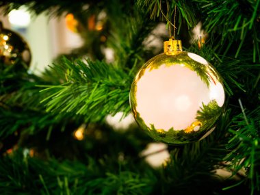 Kompozisyon Noel süslemeleri. (için boş alan ile metin)