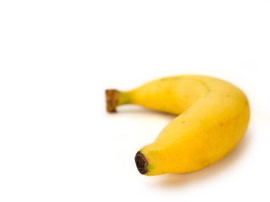 Beyaz arka plan üzerinde izole Cavendish muz. (için boş alan ile metin)   