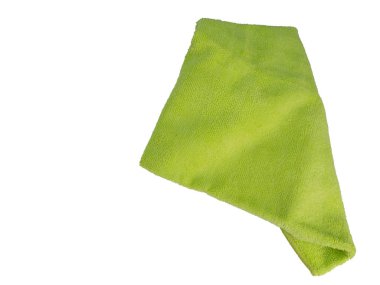 Mikrofiber temizlik bezi, beyaz arka plan üzerinde. (Bu kırpma yolu vardır)