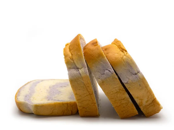 Frisches Brot Isoliert Auf Weißem Hintergrund Gesunde Ernährung — Stockfoto