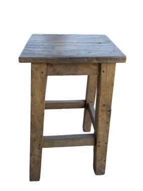 Eski ahşap sandalye beyaz arka plan üzerinde izole. (Bu kırpma yolu vardır